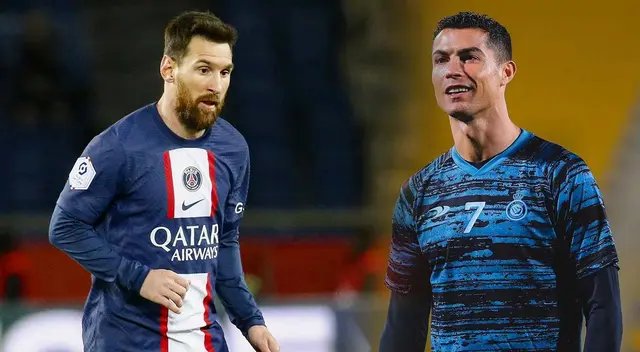 Lionel Messi y Cristiano Ronaldo se verán las caras en el PSG vs. Riyadh Season. Foto: PSG / Al-Nassr / Composición Líbero