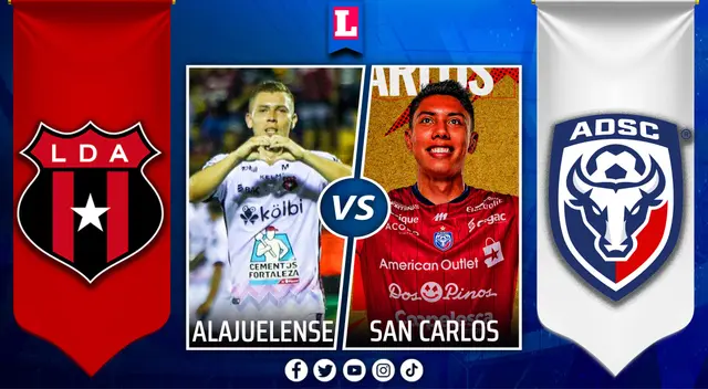 Alajuelense vs San Carlos por Liga Promerica
