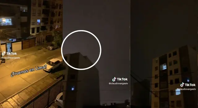 Limeños se sorprendieron por los relámpagos en el cielo. Limeños se sorprendieron por los relámpagos en el cielo.