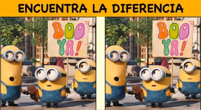 Ubica la diferencia en el reto viral de los 'Minions'