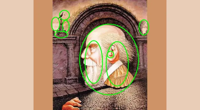  ¿Detectaste cada uno? El 96% fracasó de manera rotunda. Solo las mentes más ágiles vieron las 9 caras ocultas. | Fuente: Pinterest.   