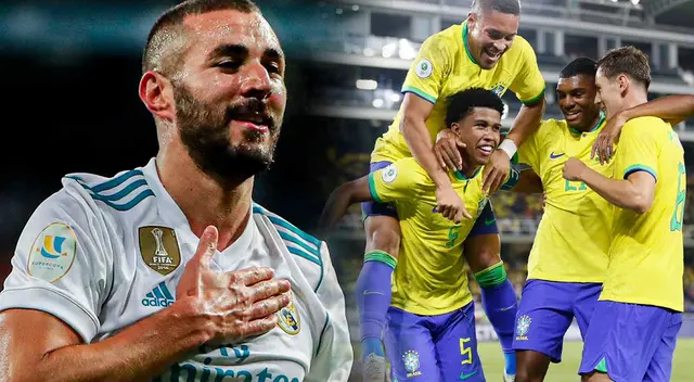Real Madrid buscaría fichar a figura de la Selección Brasileña Sub-20. Foto: Real Madrid / CBF / Composición Líbero