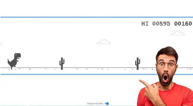 De esta forma podrás jugar con este T-Rex sin tener que desconectarte de Internet. De esta forma podrás jugar con este T-Rex sin tener que desconectarte de Internet.