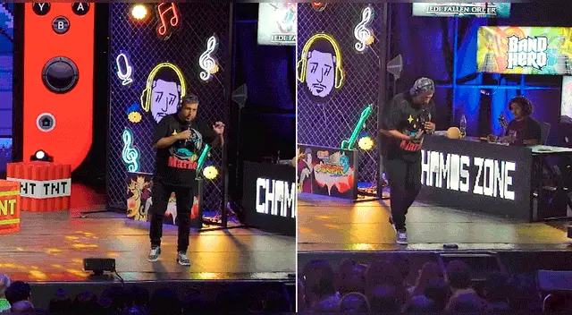 El comediante de Hablando Huevad*s no aguantó que lo interrumpieran y bajó a hablar con la espectadora.
