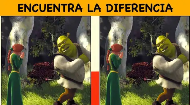 Encuentra la única diferencia en la escena de 'Sherk' dentro de los 5 segundos