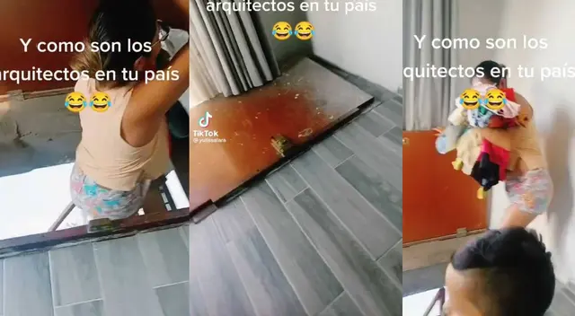 Arquitecto coloca puerta en el suelo y las redes sociales 'estallan': "Para ganar espacio"