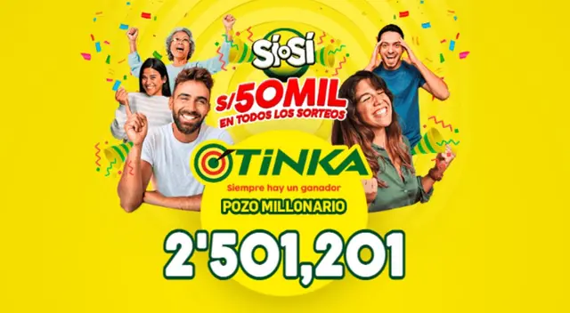 La Tinka del 25 de enero: Mira los resultados del sorteo del miércoles.