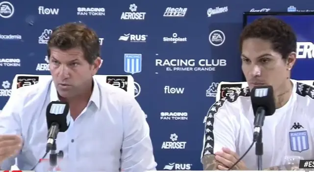 Mánager de Racing defendió a Paolo Guerrero en conferencia de prensa Mánager de Racing defendió a Paolo Guerrero en conferencia de prensa