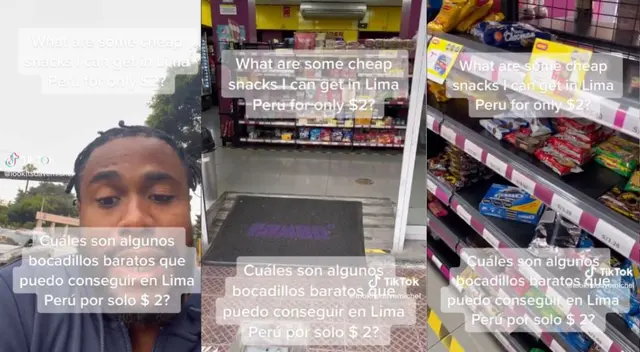 Hombre demostró lo que puede comprar con dos dólares en Tambo. Hombre demostró lo que puede comprar con dos dólares en Tambo.