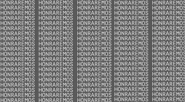 Solo si tienes una vista prodigiosa, podrás identificar la palabra que se ha infiltrado en la secuencia. Solo si tienes una vista prodigiosa, podrás identificar la palabra que se ha infiltrado en la secuencia.
