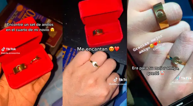 La joven jamás imaginó que este anillo no era para ella, su novia. La joven jamás imaginó que este anillo no era para ella, su novia.