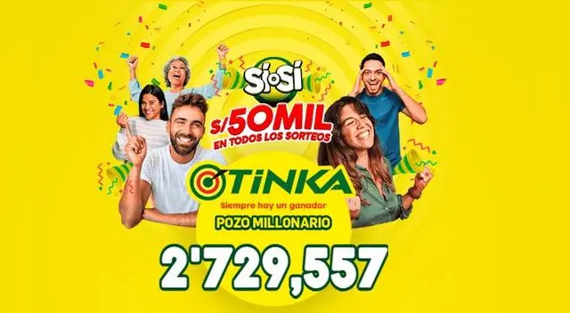 La Tinka resultados: consulta los números ganadores del 29 de enero