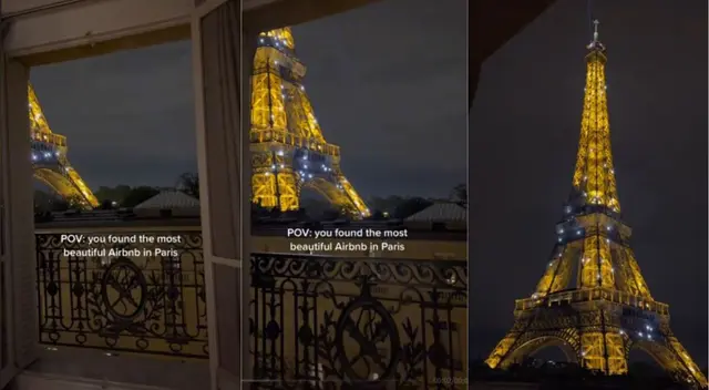 Miles de personas quedaron sorprendidas con la vista de la casa en Airbnb.