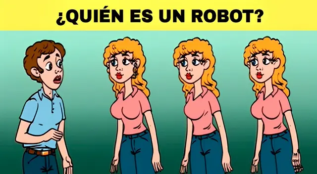 ¿Quién en un ROBOT? Si eres LISTO resolverás este acertijo en tiempo récord