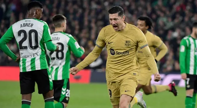 Robert Lewandowski anotó el segundo gol en victoria de Barcelona Robert Lewandowski anotó el segundo gol en victoria de Barcelona