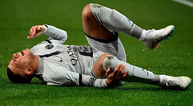 Kylian Mbappé sufrió lesión ante Montpellier