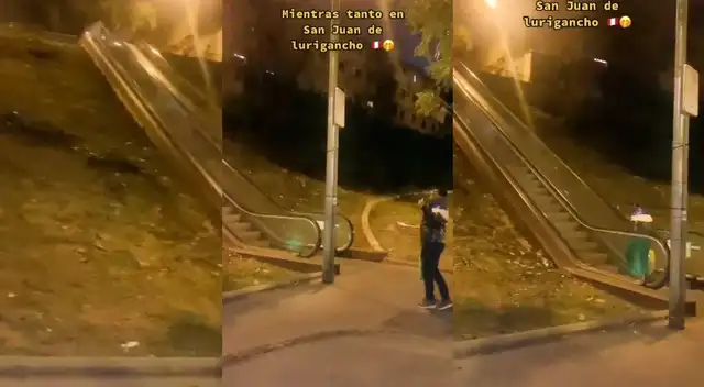 TikTok: Escalera eléctrica sorprende a vecinos de SJL en medio de sus pasajes