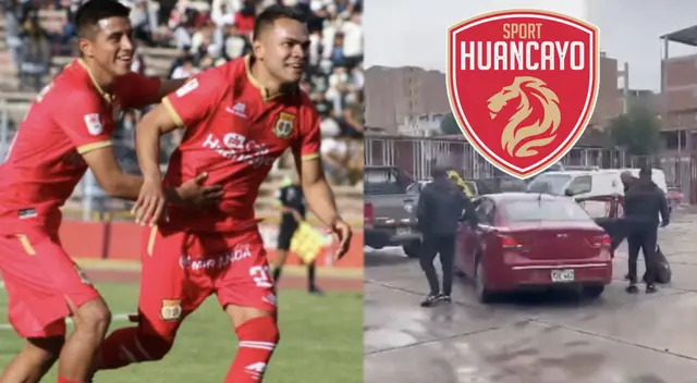 Los jugadores de la escuadra huancaína llegaron al recinto en taxi.