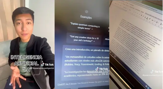 Joven enseñó a sus seguidores como redactar una tesis con ChatGTP. Joven enseñó a sus seguidores como redactar una tesis con ChatGTP.