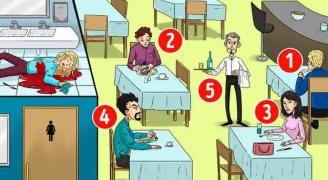 ¿Puedes descubrir quién es el asesino? Tienes 7 segundos.