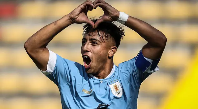 Uruguay venció 2-1 a Ecuador en el Sudamericano Sub-20 y roza la clasificación al Mundial.