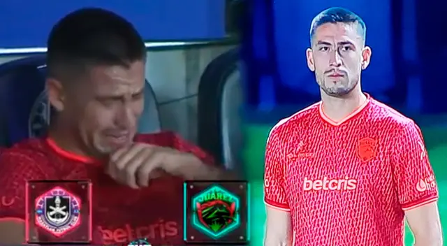 Santiago Ormeño rompió en llanto tras lesionarse la rodilla en su debut con Juárez