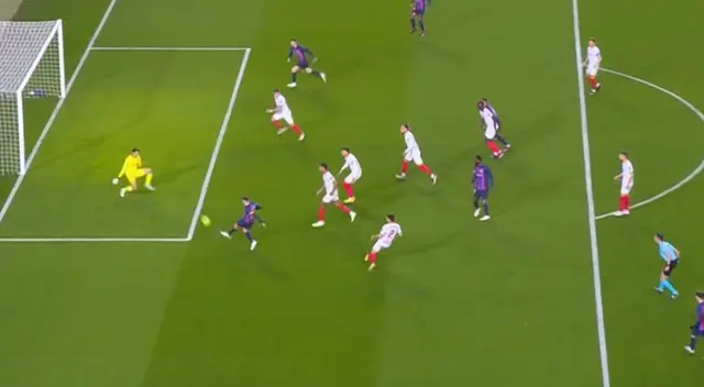 Jordi Alba puso el 1-0 del Barcelona contra Sevilla