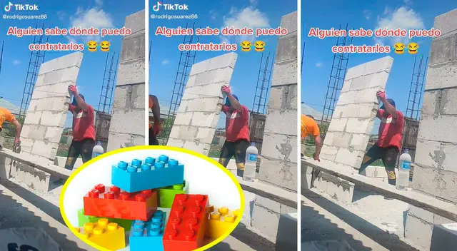 Miles de usuarios compararon las paredes con las piezas del popular Lego. Miles de usuarios compararon las paredes con las piezas del popular Lego.