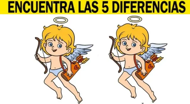 Encuentra las 5 diferencias en este reto de 14 de febrero