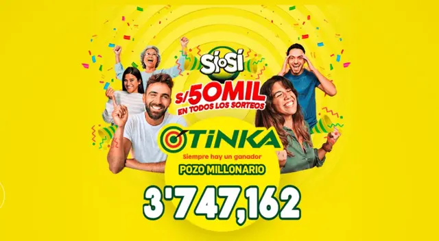 Resultados de La Tinka del miércoles 8 de febrero. Resultados de La Tinka del miércoles 8 de febrero.