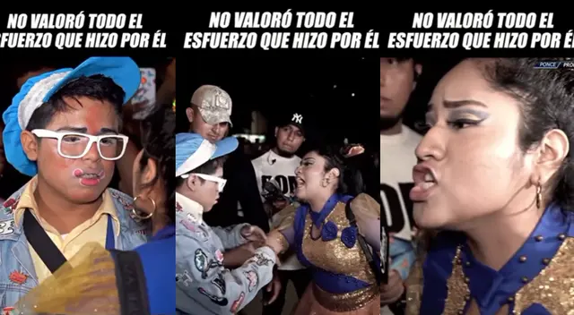 Fuerte encuentro de palabras se vivió en los exteriores de un espectáculo entre una pareja de animadores. ¿Cuál fue el desenlace?