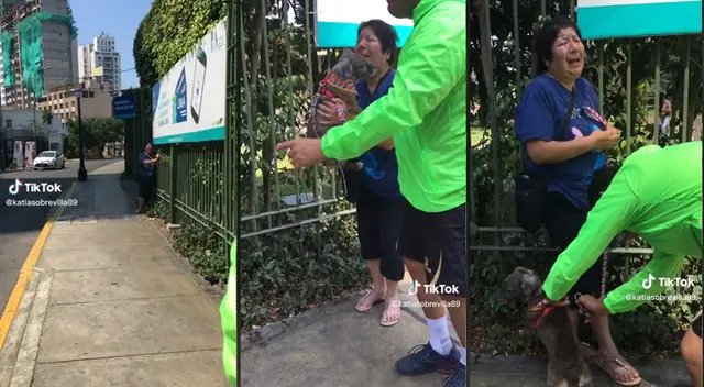 Mujer rompe en llanto al encontrarse con mascota extraviada Mujer rompe en llanto al encontrarse con mascota extraviada