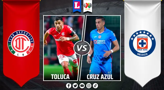 Toluca vs Cruz Azul por Liga MX