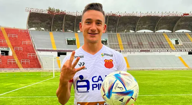 Neri Bandiera se convirtió en el primer futbolista en marcar un 'triplete' en la Liga 1 2023. Foto: Atlético Grau Neri Bandiera se convirtió en el primer futbolista en marcar un 'triplete' en la Liga 1 2023. Foto: Atlético Grau