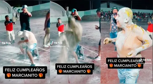 Una vez más el Marcianito de la risa fue víctima de sus colegas. Una vez más el Marcianito de la risa fue víctima de sus colegas.