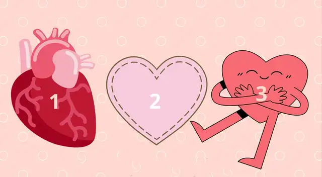 Solo tendrás que elegir un corazón para aue descubras si eres alguien amoroso Solo tendrás que elegir un corazón para aue descubras si eres alguien amoroso