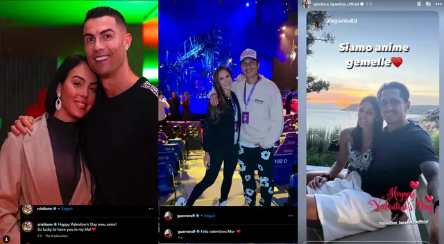 San Valentín: estrellas del fútbol envían mensajes de amor a sus parejas San Valentín: estrellas del fútbol envían mensajes de amor a sus parejas