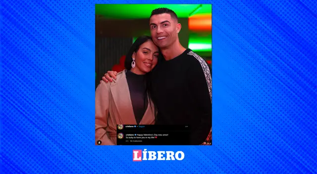 Cristiano Ronaldo celebran San Valentín junto a Georgina Rodríguez Cristiano Ronaldo celebran San Valentín junto a Georgina Rodríguez