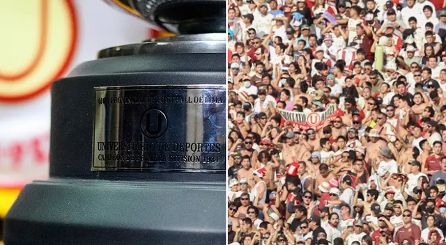 Universitario es reconocido como el campeón del título 34. Universitario es reconocido como el campeón del título 34.