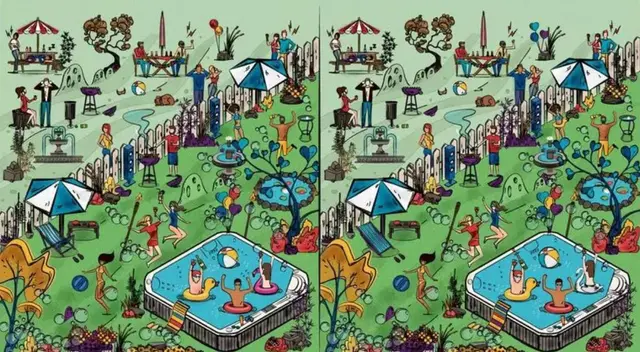 Ubica las 8 diferencias de este reto visual en tiempo récord.