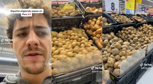 Un joven extranjero se mostró sorprendido por la gran cantidad de papas en Perú.