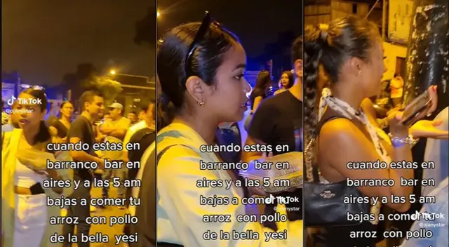 Chicas van a la mejor zona de una discoteca, pero terminan comiendo en una carretilla.