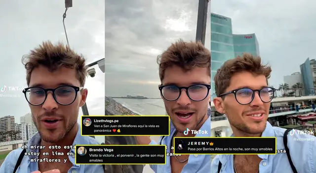 Los usuarios no dudaron en 'bromear' con el joven español que visitó Larcomar.