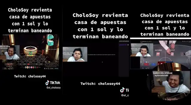 CholoSoy se vuelve tendencia en redes sociales por reventar casa de apuestas online