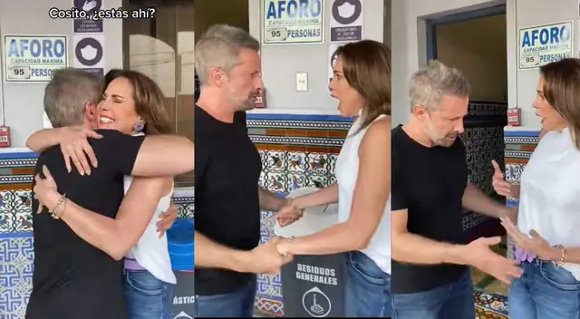 Al fondo hay sitio: Karina Calmet y Marco Zunino se reencuentran Al fondo hay sitio: Karina Calmet y Marco Zunino se reencuentran