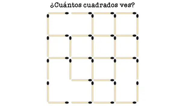 Intenta encontrar la mayor parte de cuadrados en este acertijo. Intenta encontrar la mayor parte de cuadrados en este acertijo.