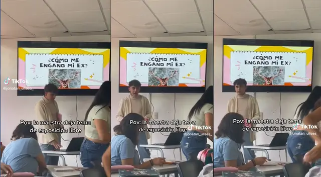 Joven expone en clase cómo lo engaño su ex Joven expone en clase cómo lo engaño su ex