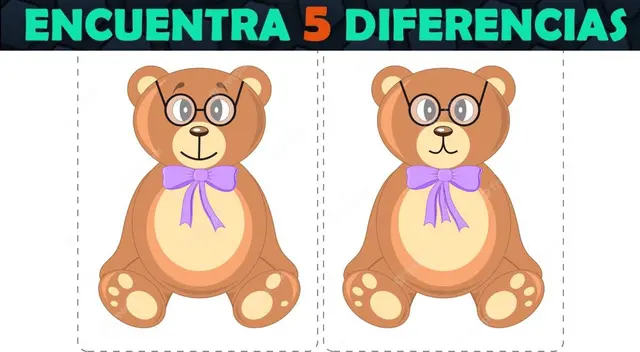 Reto: Ubica las 5 diferencias en los osos de este desafío viral Reto: Ubica las 5 diferencias en los osos de este desafío viral
