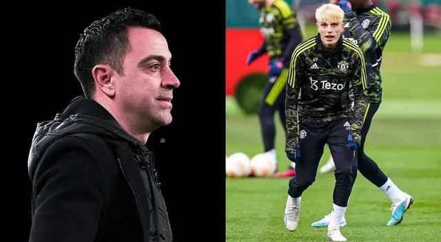 Xavi Hernández le respondió a Alejandro Garnacho.