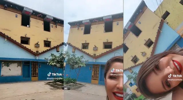 La singular casa sorprendió a miles puesto que está al 'revés'. La singular casa sorprendió a miles puesto que está al 'revés'.